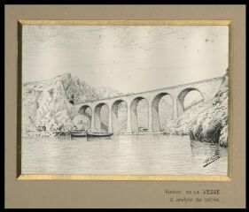 Viaduc de La Vesse : 6 arches de 20;00 m.