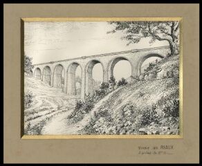 1 vue Viaduc des Riaux : 8 arches de 15;00 m.