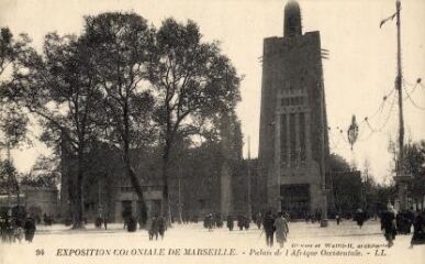 1 vue Exposition coloniale de Marseille. Palais de l' Afrique occidentale.