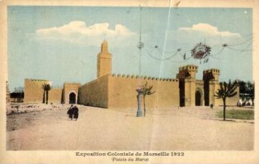 1 vue Exposition coloniale de Marseille 1922. Palais du Maroc.