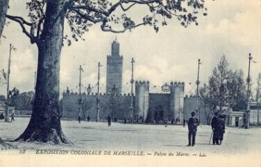 1 vue Exposition coloniale de Marseille 1922. Palais du Maroc.