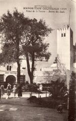 1 vue Marseille. Exposition coloniale 1922. Palais de la Tunisie. Entrée des souks.