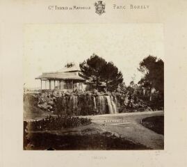 1 vue La cascade et un châlet du parc Borély.