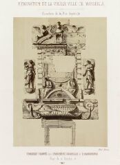 1 vue Tombeau trouvé dans l'ancienne chapelle de l'Observance : reproduction photographique d'un dessin.