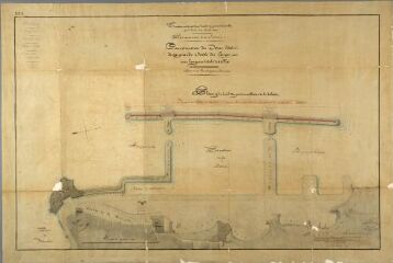 1 vue Plan général du port auxiliaire de la Joliette : construction du mur d'abri de la grande jetée du large