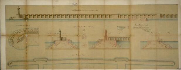 1 vue Port de la Joliette : avant-projet général des ouvrages qui doivent couronner l'établissement de la grande jetée