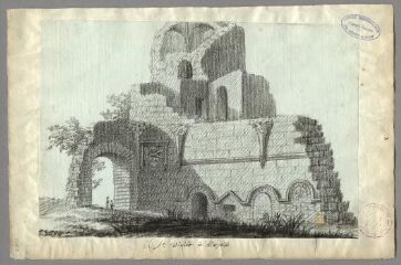 1 vue A Saint-Victor, à Marseille (folio 3). Crayon