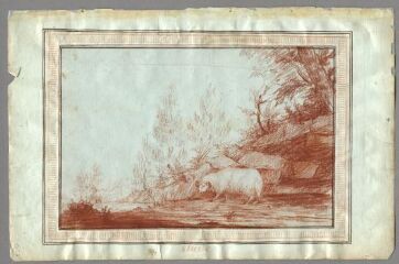 1 vue Etude : mouton (folio 4). Sanguine