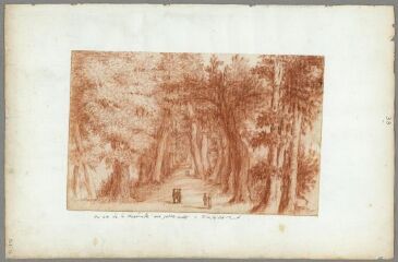 1 vue Vue de la promenade aux Petites Crottes à Marseille (folio 38). Sanguine