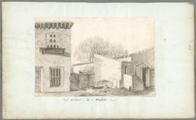 1 vue Environs de Marseille, maisons (folio 55). Crayon