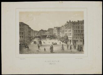1 vue La place royale à Marseille (XIXe s.) : lithographie (25x33).